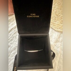 Ring Concierge White Gold Diamond Station Bracelet